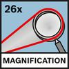 Magnetification 26x Увеличение до 26x bosch GOL 26 D (0.601.068.000)